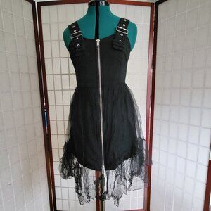 Punkrave Mini Dress Black